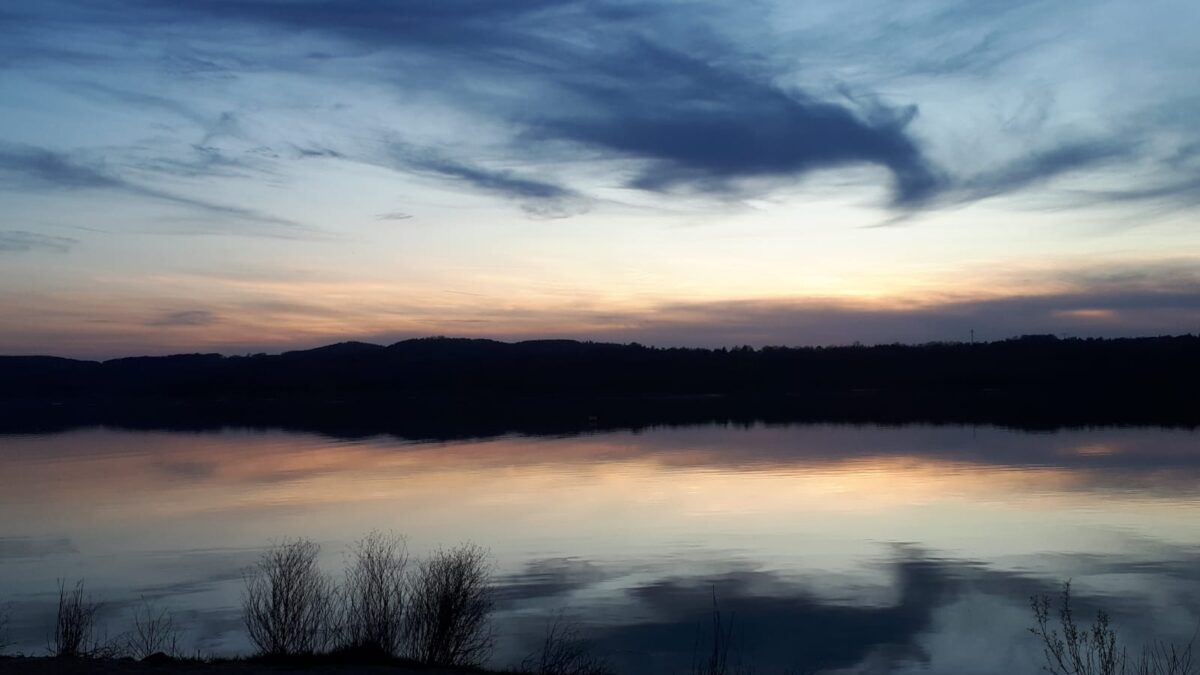 Schöne Wolken über dem Berzdorfe See